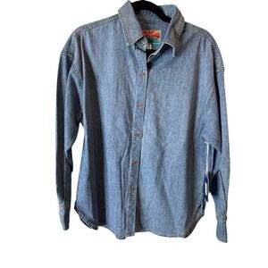Ag Adriano Goldschmied Blue Button Down Shirt